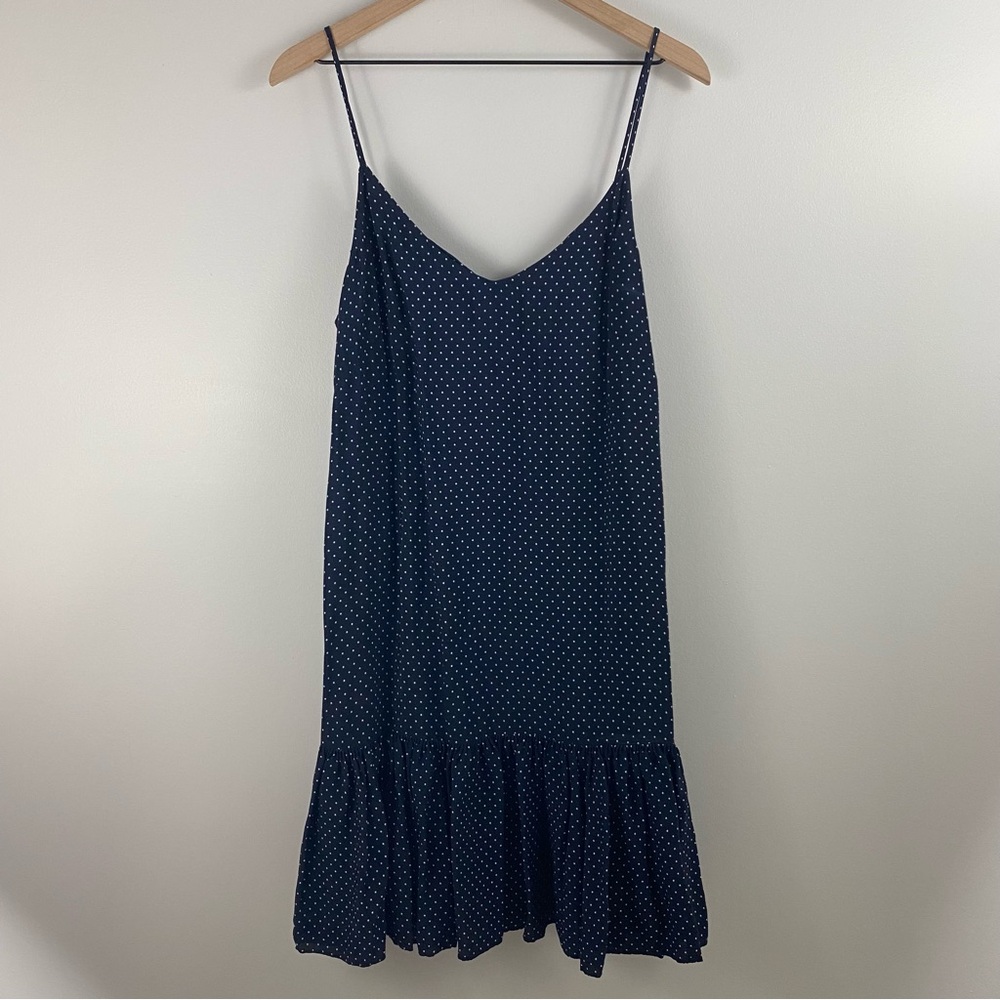 Loft Navy Dot Cami Shift Dress